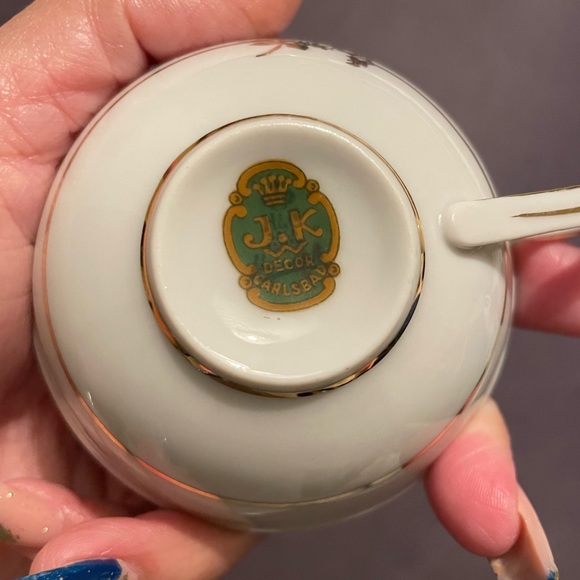 JKW Carlsbad porcelain teacup and saucer 1930-1945 - Picture 13 of 14